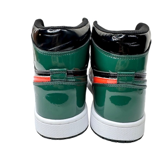 SoleFly x Jordan 1 Retro High Sneakers Patent Art Basel Miami  Black SZ. 8.5 - Picture 9 of 16
